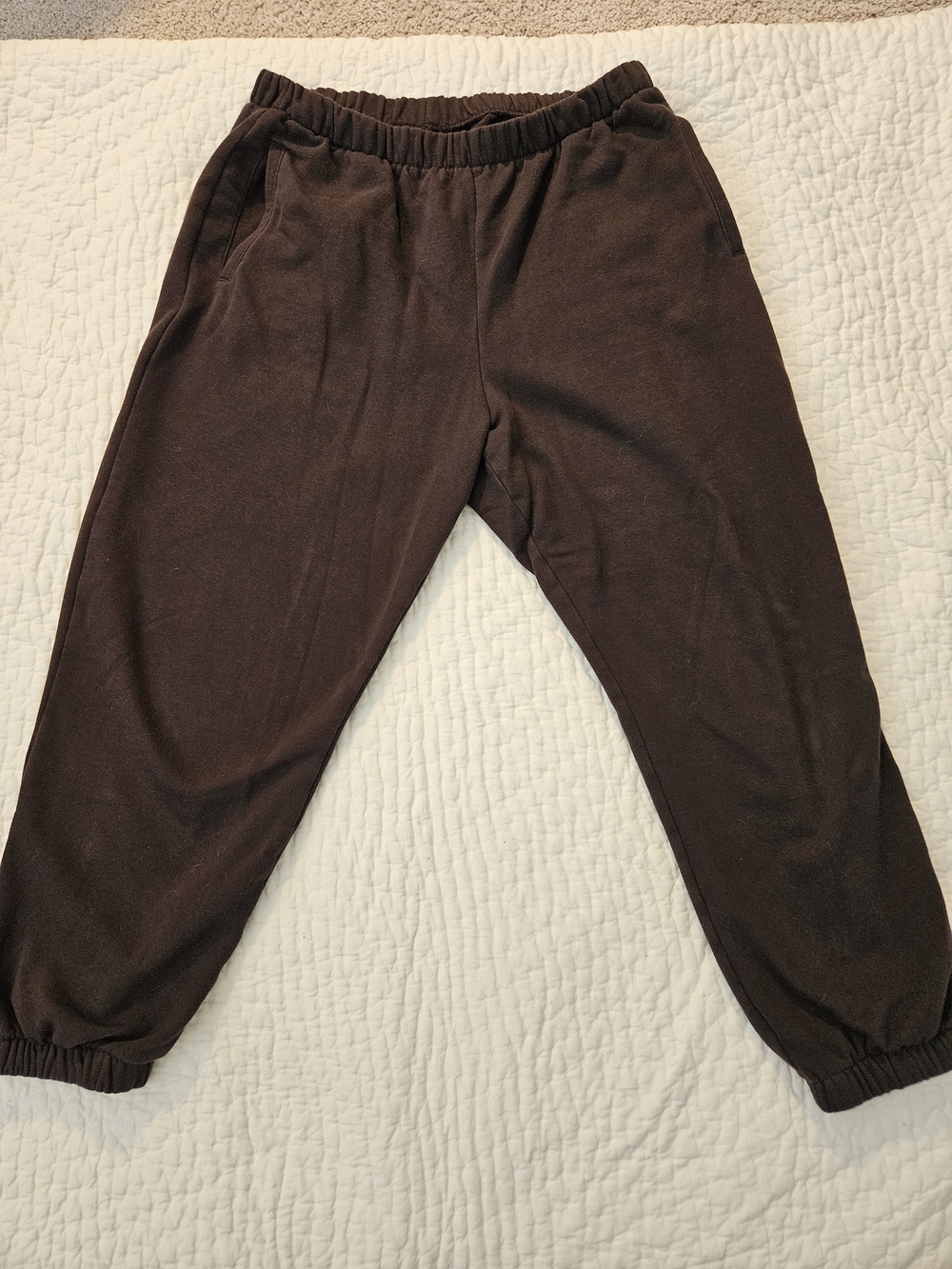 GAP VintageSoft Brown Fleece Joggers